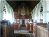 Church interior and the organ